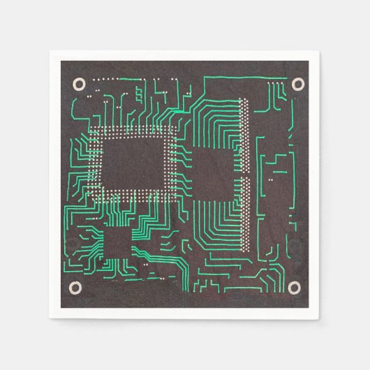 電気回路基板カクテルナプキン スタンダードカクテルナプキン (正面)