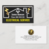 電気回路配線ホームフレーム 名刺 (正面/裏面)