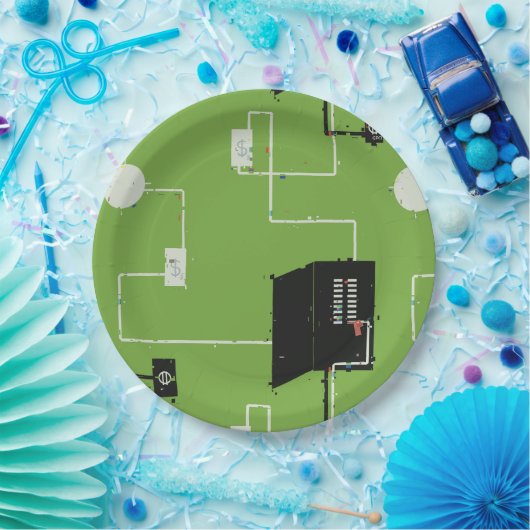 電気回路 ペーパープレート (パーティー)