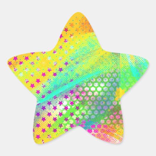 電気夢 星シール (正面)