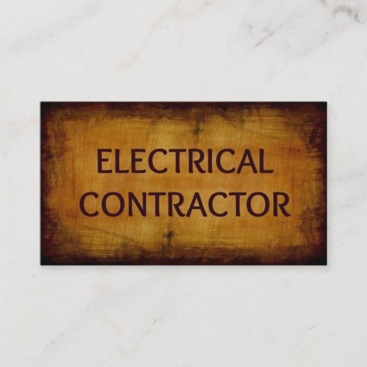 電気契約者アンティーク名刺 名刺 (正面)