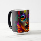 電気女 モーフィングマグカップ (正面左)