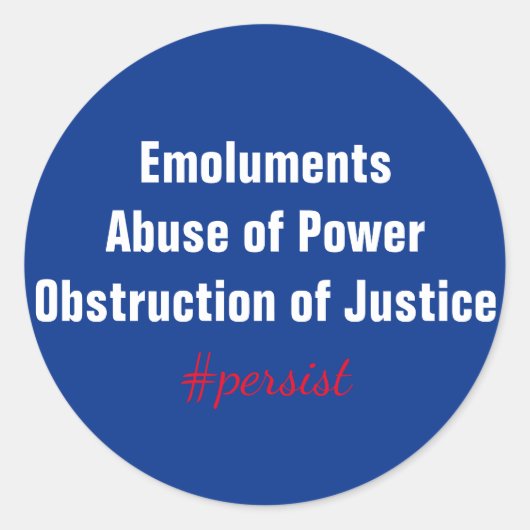 電気妨害レジストの濫用 ラウンドシール (正面)