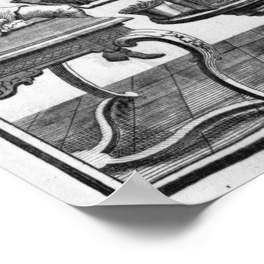 電気実験 ポスター (角)