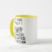 電気工おもしろい士の贈り物 – Kwala pun Electrician マグカップ (正面左)