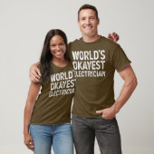 電気工おもしろい士世界オカエスト電気技師 Tシャツ (ユニセックス)
