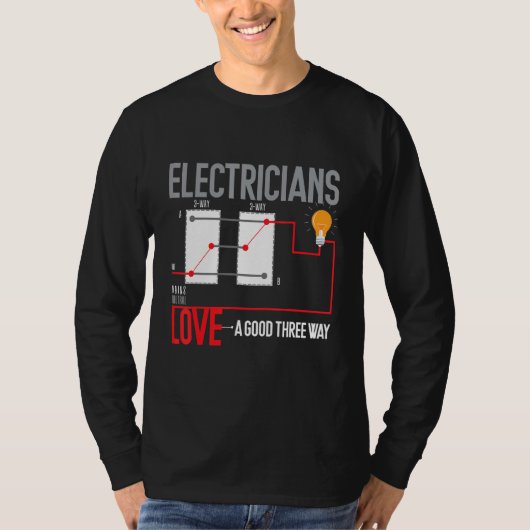 電気工おもしろい師プン Tシャツ (正面)