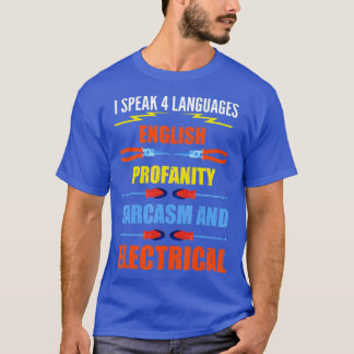 電気工おもしろい社ジョーク電気話引用文Gif Tシャツ