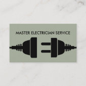 電気工はっきりした業者モダンデザイン 名刺 (正面)