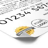 電気工ぶら下がった師の電球広告さ ポスター (角)