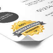 電気工シンプル師の電球の広告 ポスター (角)