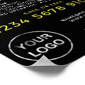 電気工スタイリッシュ師の電球広告 ポスター (角)