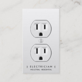 電気工モダンシンプル社の白いコンセント 予約カード