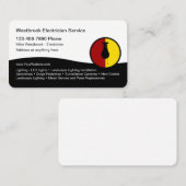 電気工モダンプロフェッショナル名刺 名刺 (正面/裏面)