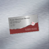 電気工モダン業用カード磁石 マグネット名刺 (インサイチュ)