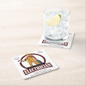 電気工モダン業者マーケティング排出口 スクエアペーパーコースター (インサイチュ)