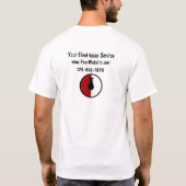 電気工事サービス作業Tシャツ Tシャツ (裏面)