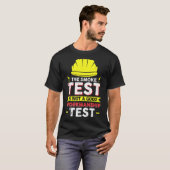 電気工事士の同僚のスモークテスト Tシャツ (正面フル)
