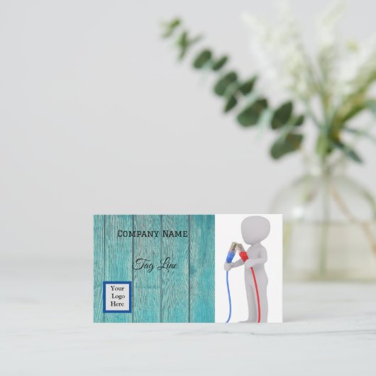 電気工事士の名刺 名刺 (スタンド正面)