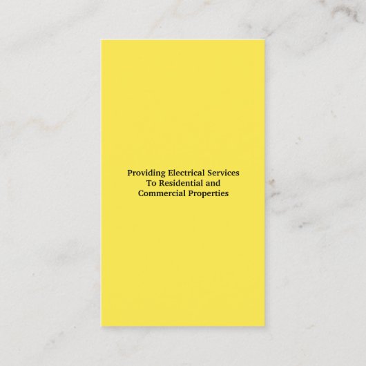 電気工事士の名刺 名刺 (裏面)