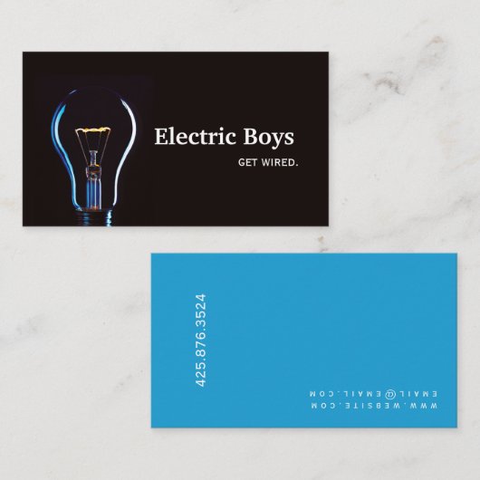 電気工事士の名刺 名刺 (正面/裏面)