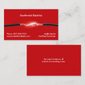 電気工事士の名刺 名刺 (正面/裏面)