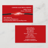 電気工事士の名刺 名刺 (正面/裏面)