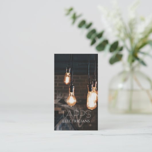 電気工事士の名刺 名刺 (スタンド正面)