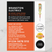 電気工事士の電動広告ドライバー チラシ (正面)