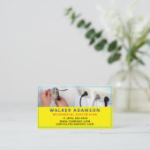 電気工事士サービス、電気ビジネスカード 名刺 (スタンド正面)