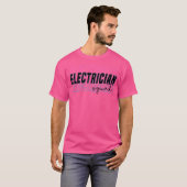 電気工事士チーム 電気作業員 電圧 回路 Tシャツ (正面フル)