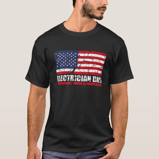 電気工事士パパ Tシャツ (正面)