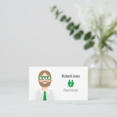 電気工事士パーソナライズされたアバターの名刺 名刺 (スタンド正面)