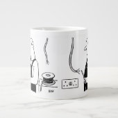 電気工事士又は電気工事士 ジャンボコーヒーマグカップ (正面)