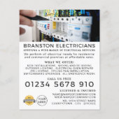 電気工事士広告の チラシ (正面)