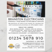 電気工事士広告の チラシ (正面)