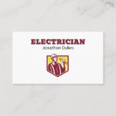 電気工事士整備手利業者 名刺 (正面)