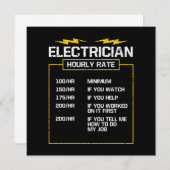 電気工事士時給エンジニアリング 招待状 (正面/裏面)