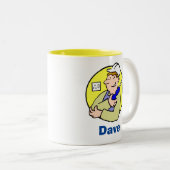 電気工事士用コーヒーマグ ツートーンマグカップ (正面右)