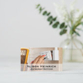 電気工事士用電圧テスト 名刺 (スタンド正面)