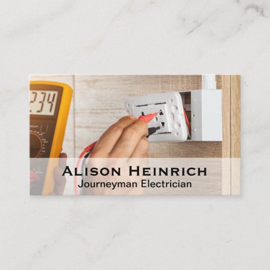 電気工事士用電圧テスト 名刺 (正面)