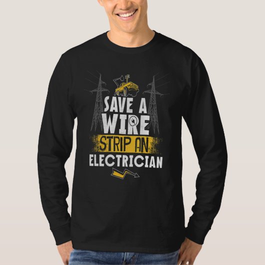 電気工事士用電気工事士 Tシャツ (正面)