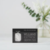 電気工事士用電球 名刺 (スタンド正面)