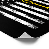 電気工事士米国国旗のツール ポスター (角)