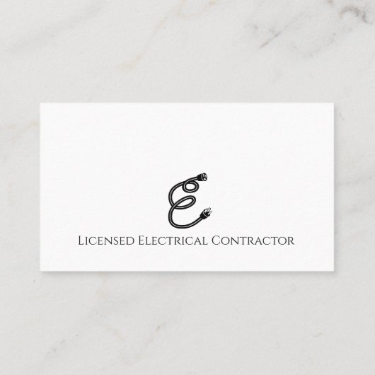 電気工事士請負業者 名刺 (裏面)