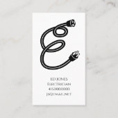 電気工事士請負業者 名刺 (正面)