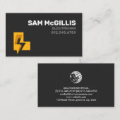 電気工事士電気モノグラムL 名刺 (正面/裏面)