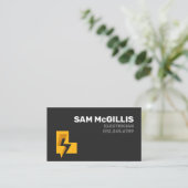 電気工事士電気モノグラムL 名刺 (スタンド正面)