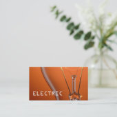 電気工事士電気名刺 名刺 (スタンド正面)