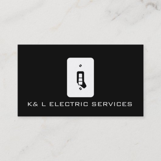 電気工事士電気名刺 名刺 (正面)